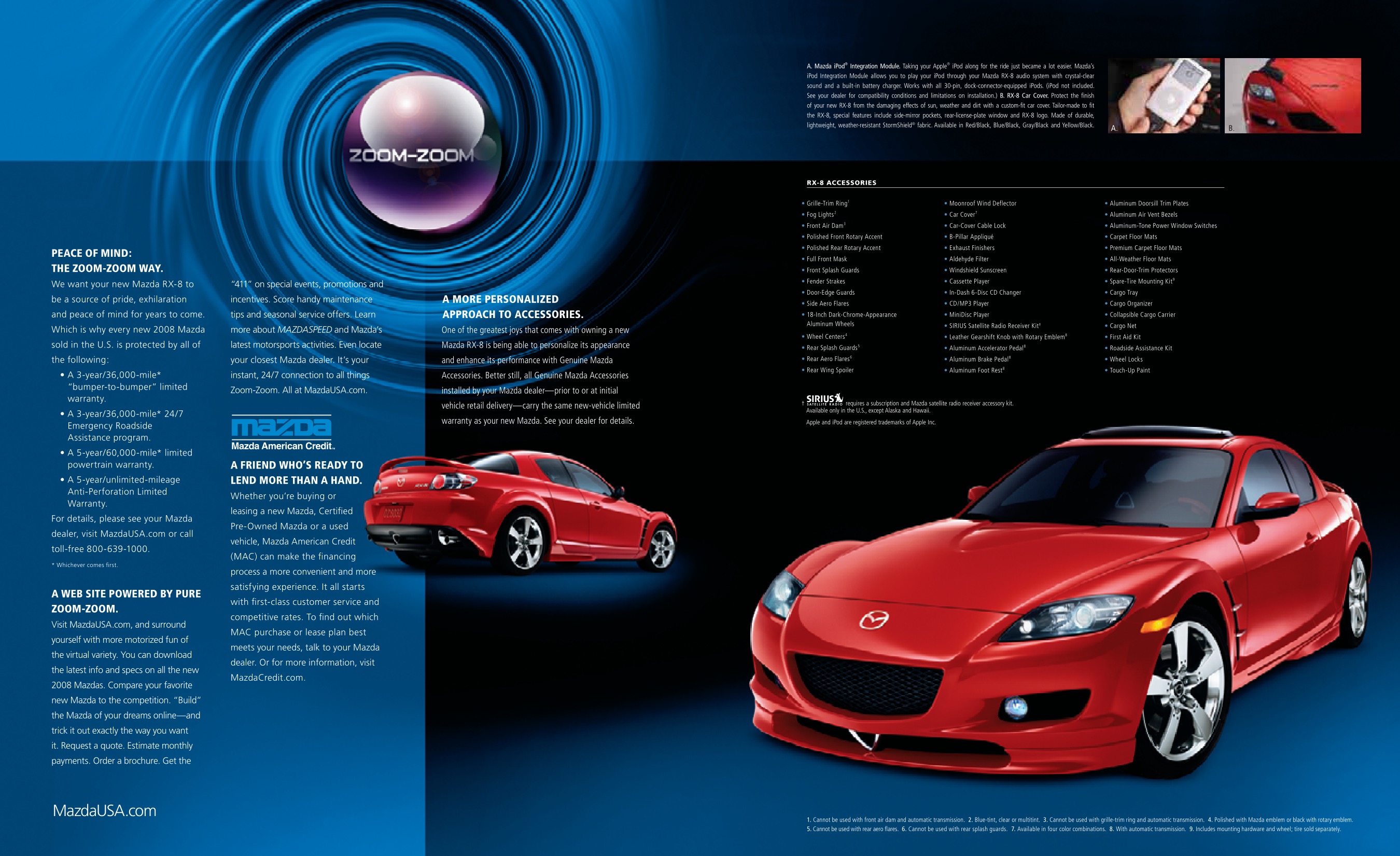 2008 Mazda RX-8 Brochure Page 1